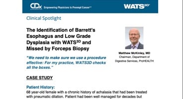 The Identification of Barrett's Esophagus and Low Grade Dysplasia with WATS<sup>3D</sup> and Missed by Forceps Biopsy